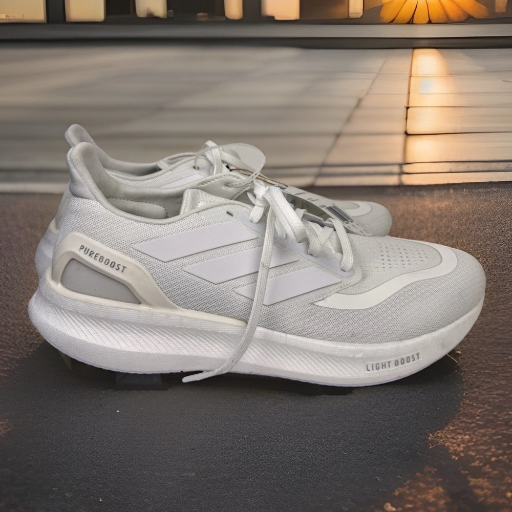 Adidas‎ PureBoost 5 White Reflective ID3619 Women's 11 / Men's 10 Running Shoes